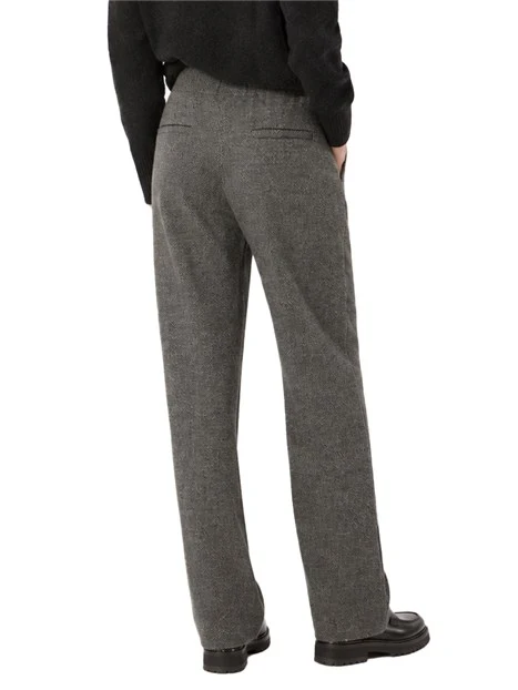 PANTALONI PALAZZO IN JERSEY JACQUARD DONNA GRIGIO