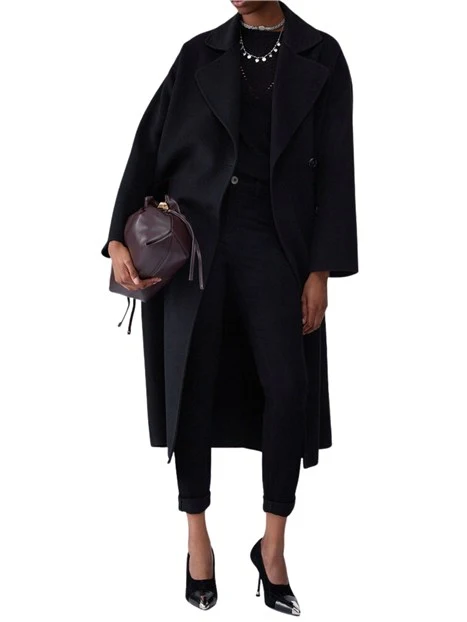 CAPPOTTO LUNGO OVERSIZE DONNA NERO