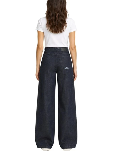 JEANS PALAZZO CINQUE TASCHE DONNA BLU