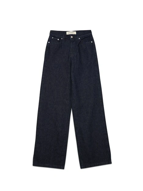 JEANS PALAZZO CINQUE TASCHE DONNA BLU
