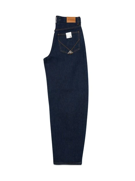 JEANS PALAZZO BALLOON IN DENIM DONNA BLU SCURO