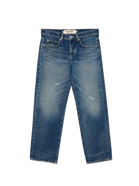 JEANS PALAZZO SUPER WIDE EFFETTO VINTAGE DONNA BLU