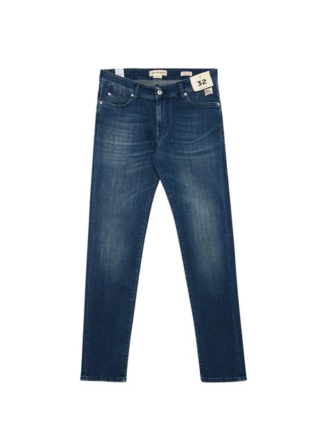 JEANS SLIM FIT IN DENIM CINQUE TASCHE UOMO BLU