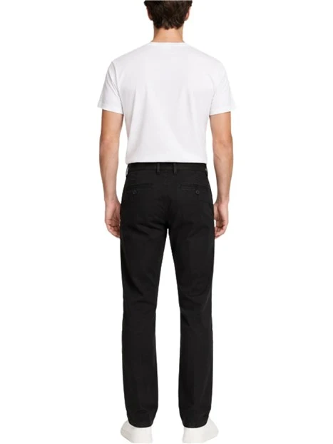 PANTALONI CHINO CON PENCES UOMO NERO