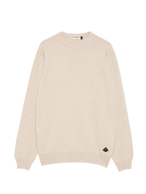 MAGLIA GIROCOLLO COMODO IN LANA UOMO BEIGE