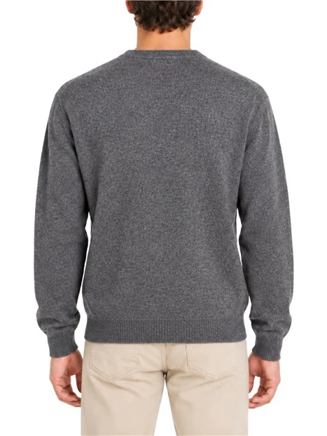 MAGLIA GIROCOLLO COMODO IN LANA UOMO GRIGIO
