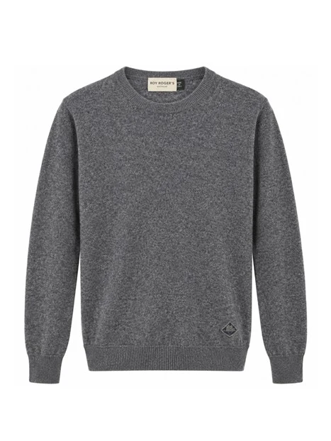 MAGLIA GIROCOLLO COMODO IN LANA UOMO GRIGIO