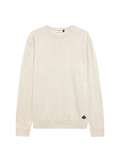 MAGLIA GIROCOLLO COMODO IN LANA UOMO BEIGE