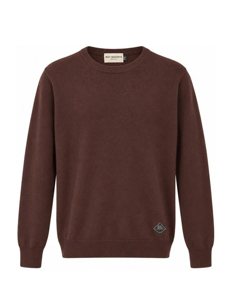 MAGLIA GIROCOLLO COMODO IN LANA UOMO MARRONE