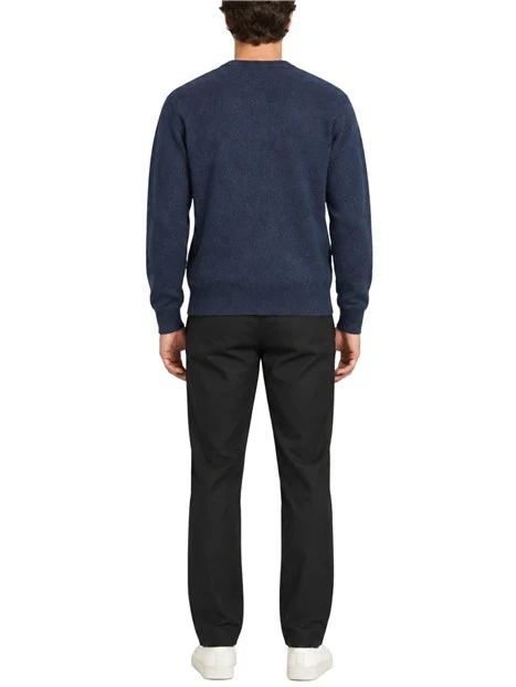 MAGLIA GIROCOLLO COMODO IN LANA UOMO BLU