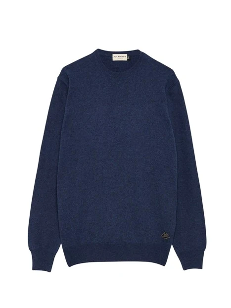 MAGLIA GIROCOLLO COMODO IN LANA UOMO BLU