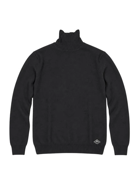 MAGLIA DOLCEVITA CON PATCH LOGO UOMO NERO