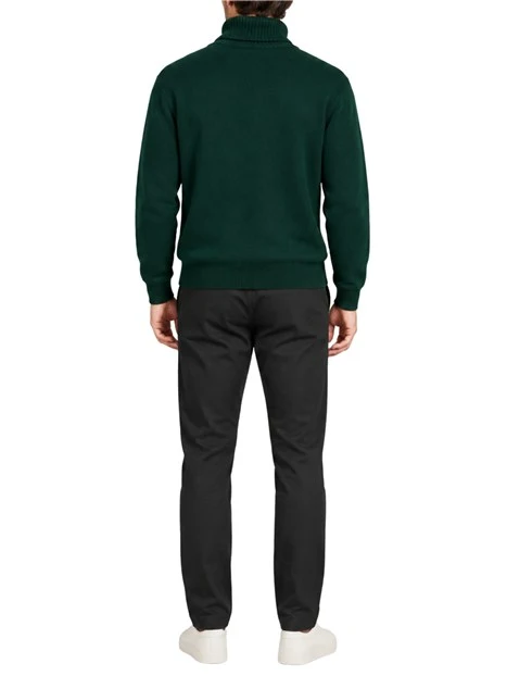 MAGLIA DOLCEVITA CON PATCH LOGO UOMO VERDE