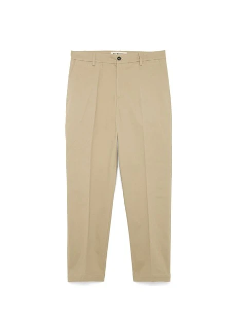 PANTALONE CHINO STARCK IN GABARDINE ELASTICIZZATA UOMO BEIGE