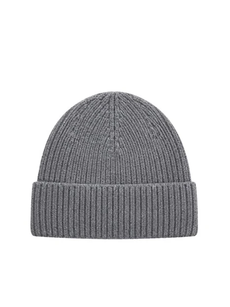 CAPPELLO BEANIE IN MAGLIA UNISEX GRIGIO