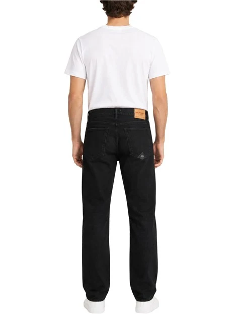 JEANS PALAZZO WIDE IN DENIM DONNA NERO