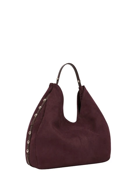 BORSA A SPALLA CON BORCHIE HOBO DONNA ROSSA