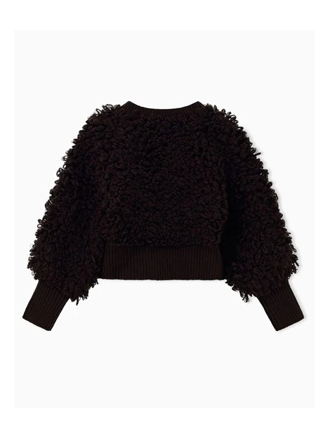 GIACCA CORTA  BLOUSON CON ZIP DONNA MARRONE