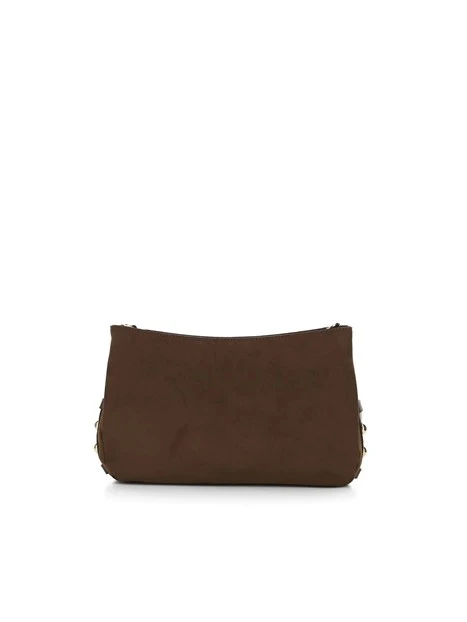 BORSA A TRACOLLA CON BORCHIE DONNA TABACCO