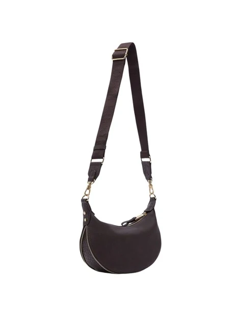 BORSA A SPALLA IN SIMILPELLE DONNA MARRONE