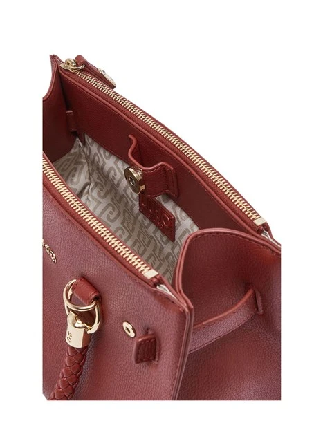 BORSA A MANO CON MANICI INTRECCIATI DONNA ROSSA