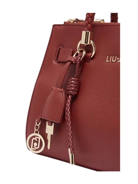 BORSA A MANO CON MANICI INTRECCIATI DONNA ROSSA