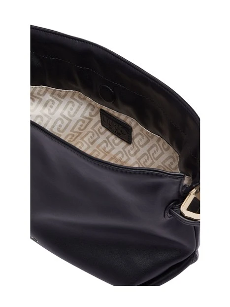 BORSA A SPALLA CON COULISSE DONNA NERA