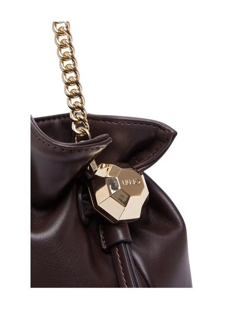 BORSA A SPALLA CON COULISSE DONNA ROSSA