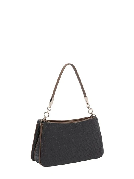 BORSA A MANO AF6107E1141 CON RIGA A CONTRASTO DONNA MARRONE
