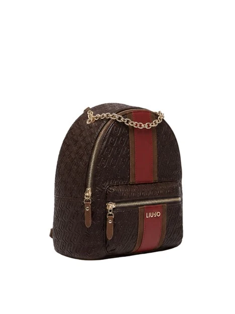 ZAINO CON LOGO MONOGRAM DONNA MARRONE