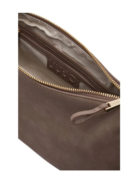 BORSA A SPALLA EFFETTO NABUK DONNA BEIGE