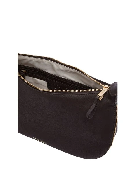 BORSA A SPALLA EFFETTO NABUK DONNA MARRONE