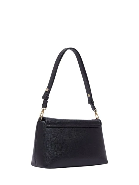 BORSA A SPALLA TRAPUNTATA DONNA NERA