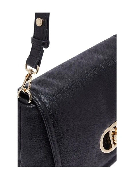 BORSA A SPALLA TRAPUNTATA DONNA NERA