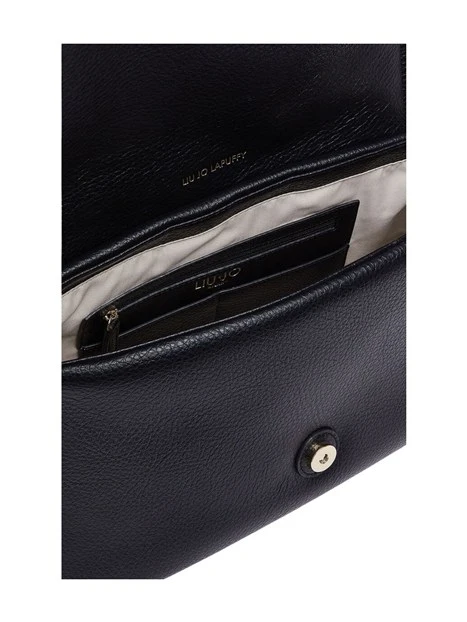 BORSA A SPALLA TRAPUNTATA DONNA NERA