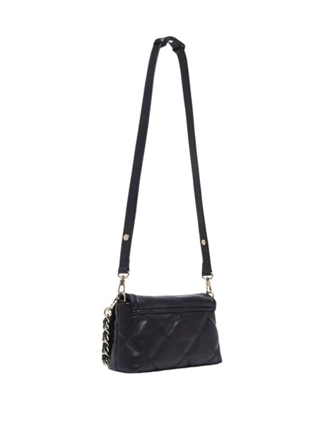 BORSA A SPALLA LAPUFFY MEDIA CON MATELASSÉ DONNA NERA