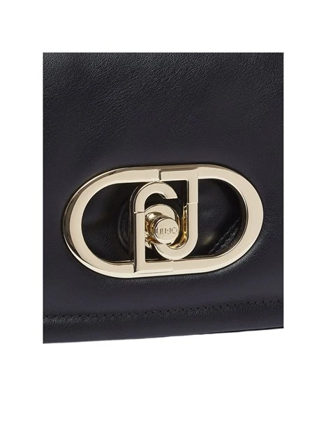 BORSA A SPALLA LAPUFFY MEDIA CON MATELASSÉ DONNA NERA