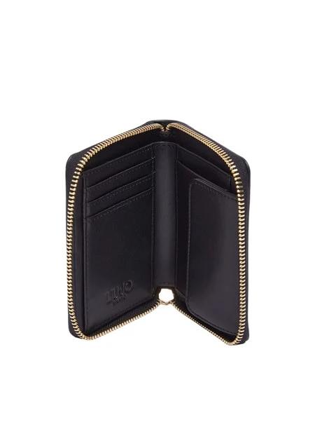 PORTAFOGLIO LIU JO PICCOLO CON ZIP DONNA NERO