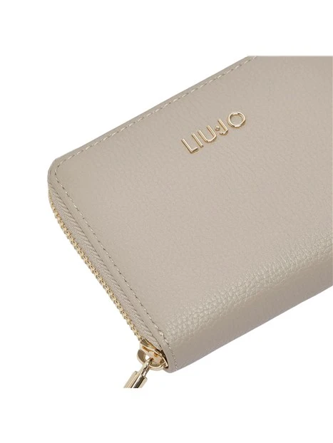 PORTAFOGLI PICCOLO CON LOGO DONNA BEIGE