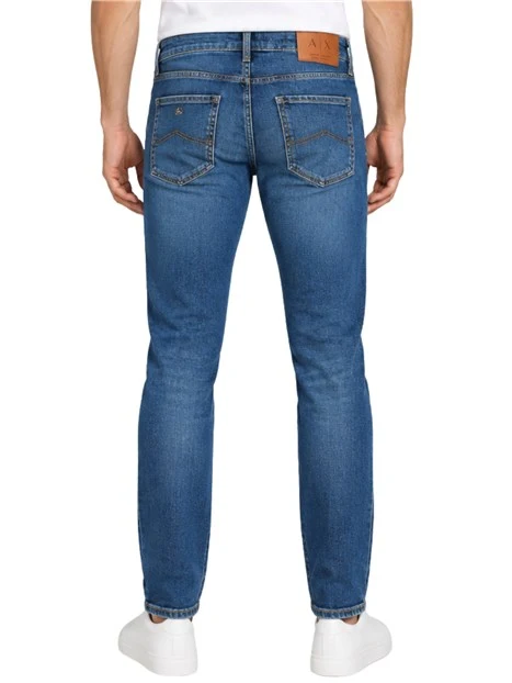 JEANS SLIM FIT DENIM 5 TASCHE UOMO BLU