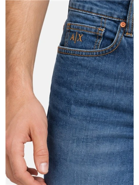 JEANS SLIM FIT DENIM 5 TASCHE UOMO BLU
