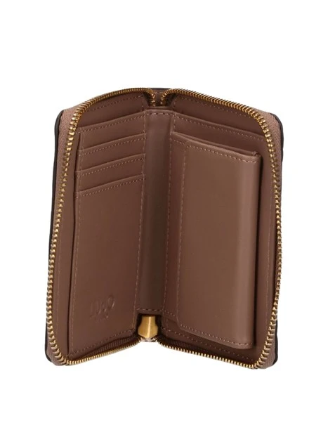 PORTAFOGLIO PICCOLO CON LOGO EMBOSSED DONNA MOCHA