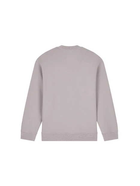 FELPA IN COTONE CON LOGO UOMO GRIGIO