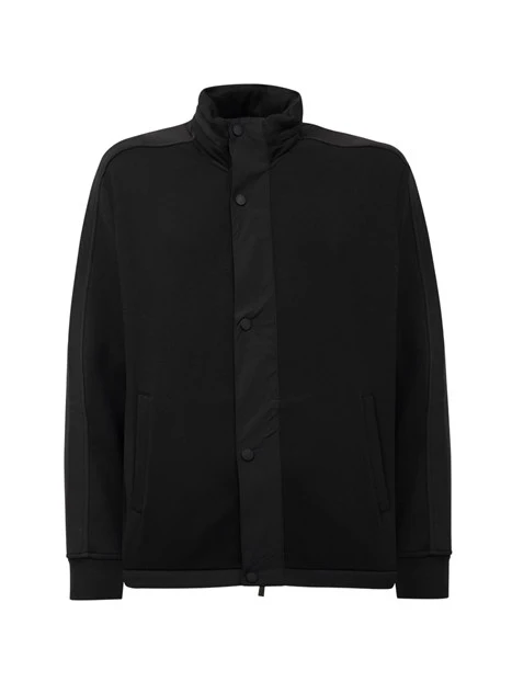 FELPA CON ZIP UOMO NERO