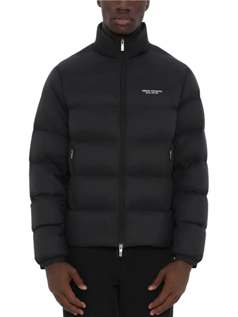 PIUMINO CON ZIP A DOPPIO CURSORE UOMO NERO