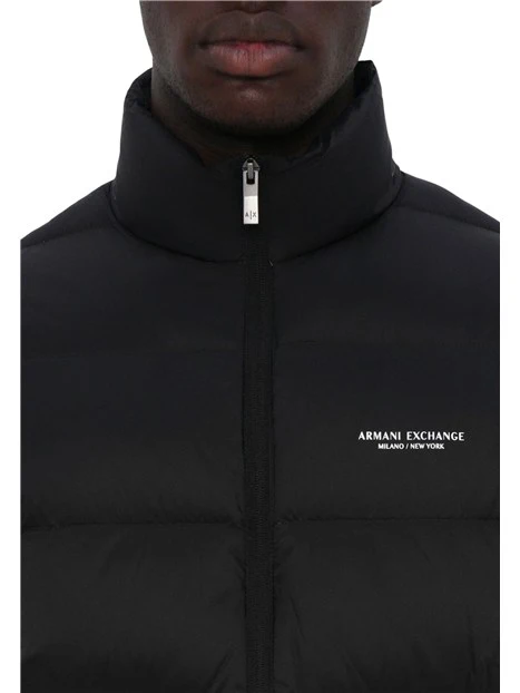 PIUMINO CON ZIP A DOPPIO CURSORE UOMO NERO