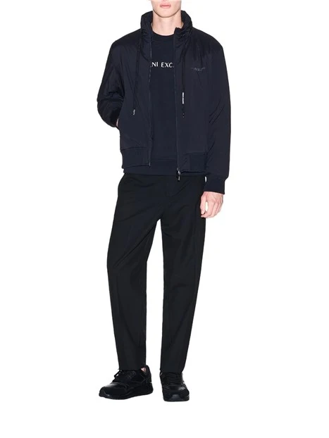 GIACCA CON CAPPUCCIO ESTRAIBILE UOMO BLU SCURO