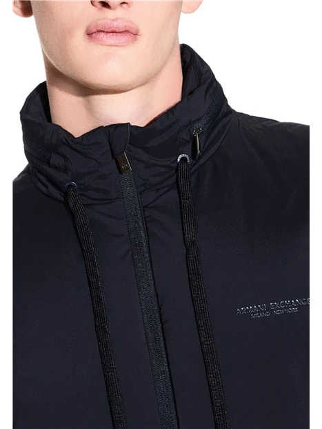 GIACCA CON CAPPUCCIO ESTRAIBILE UOMO BLU SCURO
