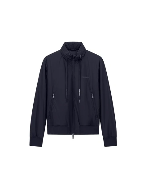 GIACCA CON CAPPUCCIO ESTRAIBILE UOMO BLU SCURO