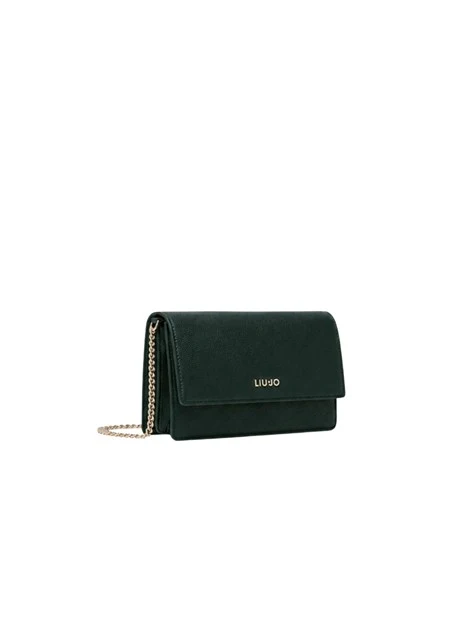 BORSA A TRACOLLA PICCOLA EFFETTO BOTALATO DONNA VERDE FORESTA